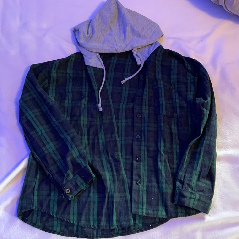 Hooded flannel